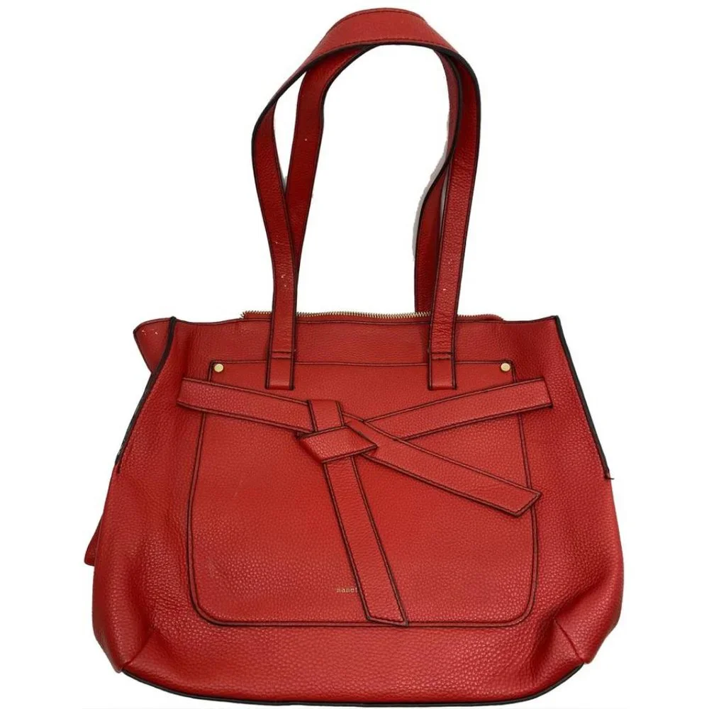 Nanette Lepore Red Leather Shoulder Bag